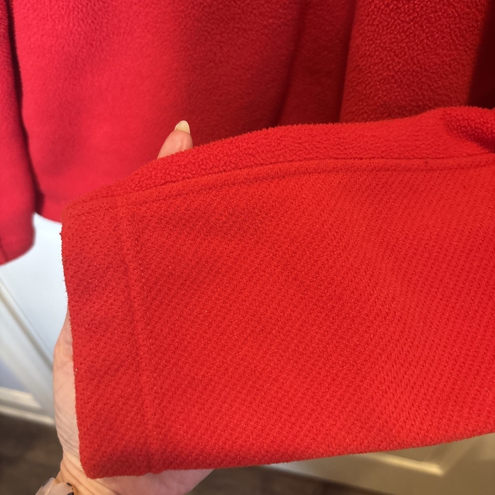Patagonia Pullover Men Large Red Fleece Micro D Outdoors Hiking Synchilla Jacket - Picture 7 of 10